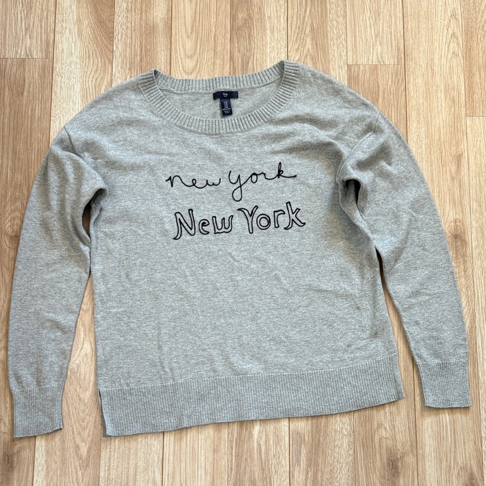 Gap Gray New York Sweater